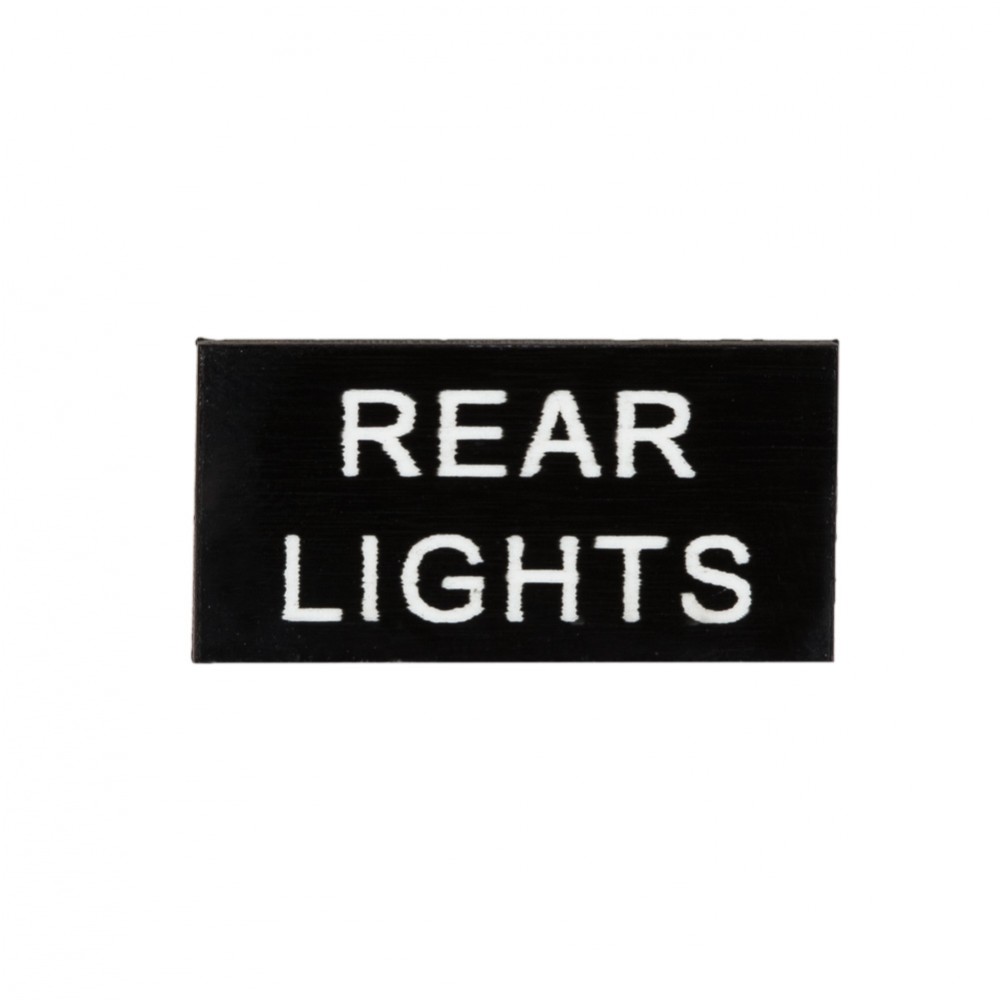 K4 ENGRAVED DASH LABEL – REAR LIGHTS | Roma Autosport