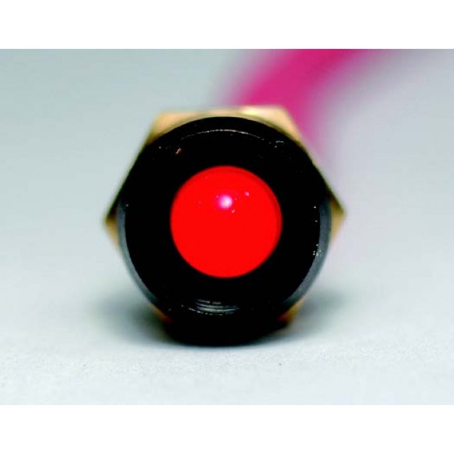 JR Products 13115 Red LED Indicator Light with Black Bezel 2pks 
